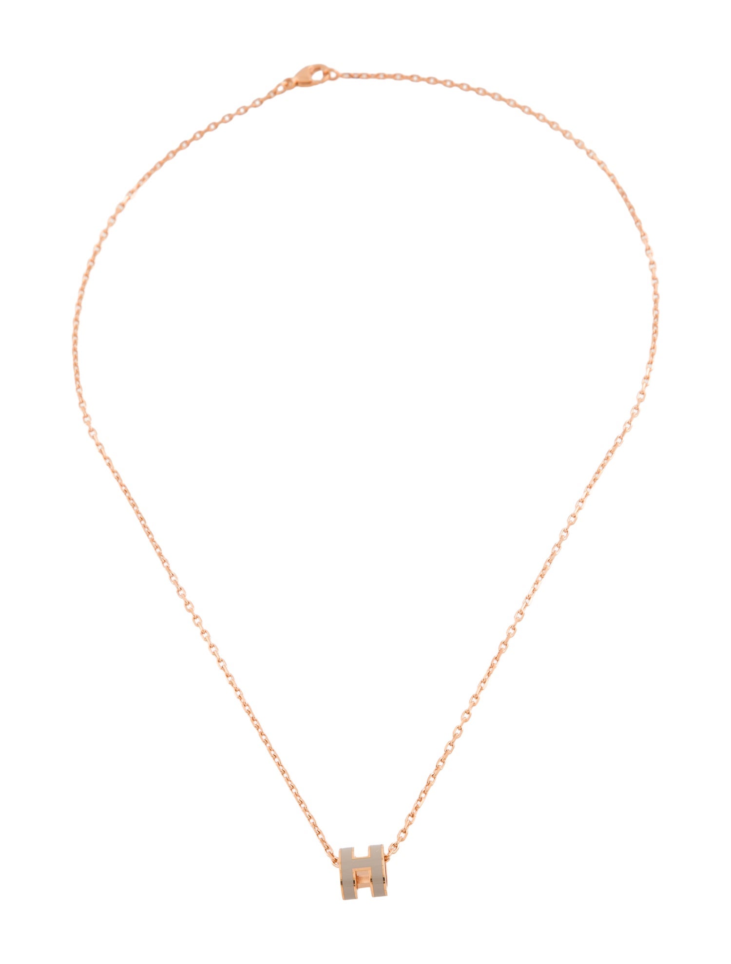 Hermès Mini Pop H Pendant Necklace